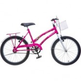 BICICLETA ARO 20 V/BK FEMININA AERO S/ROL AZ/VM/VD/VL/RS SANS