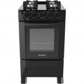 FOGAO SUGGAR COOK MESA DE VIDRO TOP CONTROL 4 BOCA PRETO FGV401PT